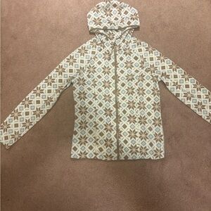 2 for $10 George Geometric Patterned coat Brown and White size xs